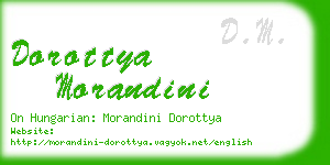 dorottya morandini business card